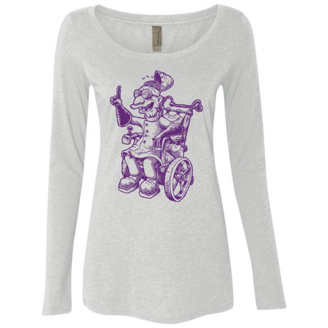 T-Shirts Heather White / Small Finklesworth Women's Triblend Long Sleeve Shirt