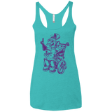 T-Shirts Tahiti Blue / X-Small Finklesworth Women's Triblend Racerback Tank