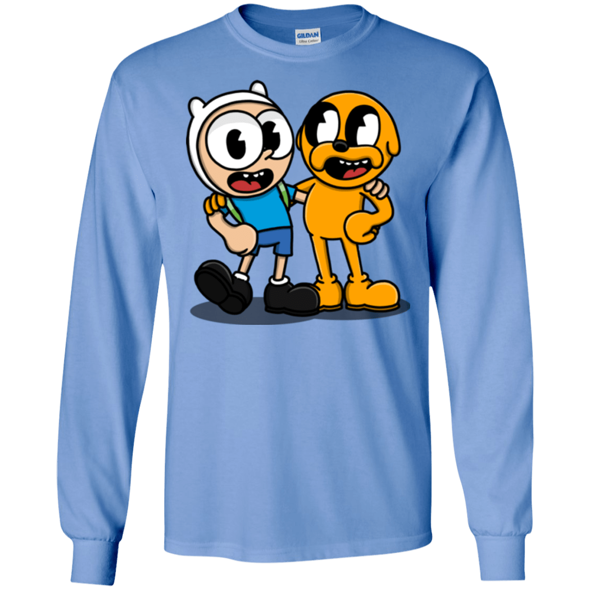 T-Shirts Carolina Blue / S Finnhead and Jakeman Men's Long Sleeve T-Shirt