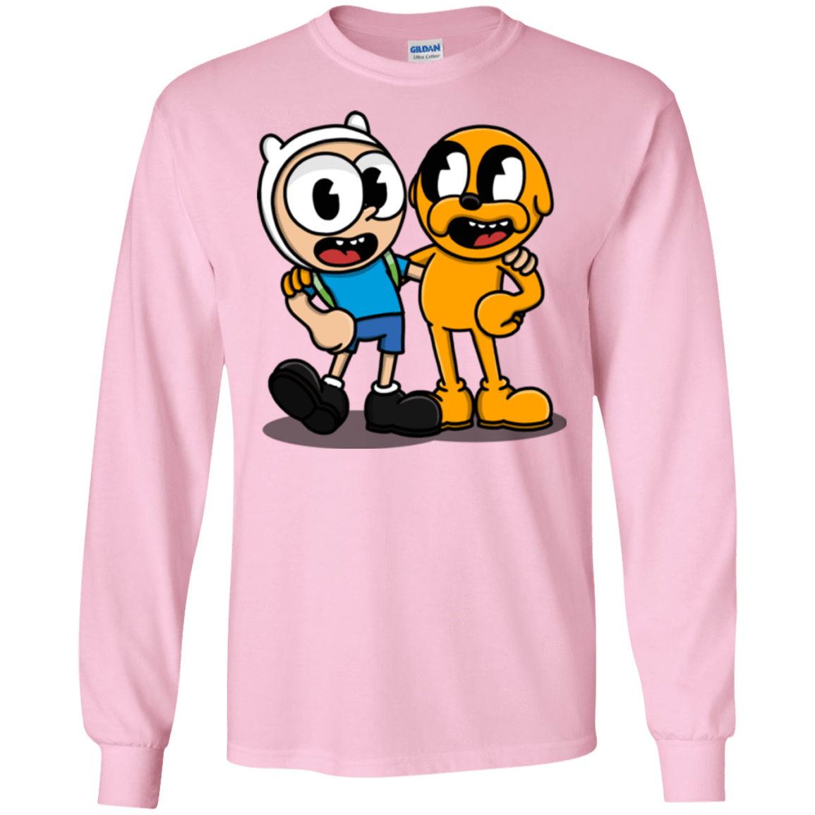 T-Shirts Light Pink / S Finnhead and Jakeman Men's Long Sleeve T-Shirt