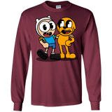 T-Shirts Maroon / S Finnhead and Jakeman Men's Long Sleeve T-Shirt