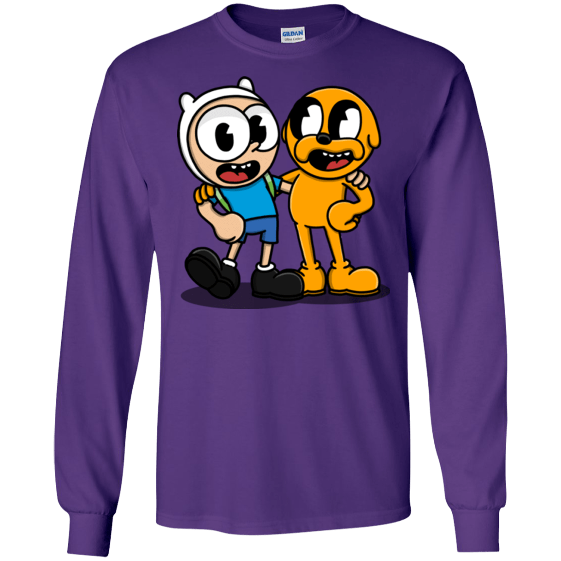 T-Shirts Purple / S Finnhead and Jakeman Men's Long Sleeve T-Shirt