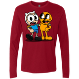 T-Shirts Cardinal / S Finnhead and Jakeman Men's Premium Long Sleeve