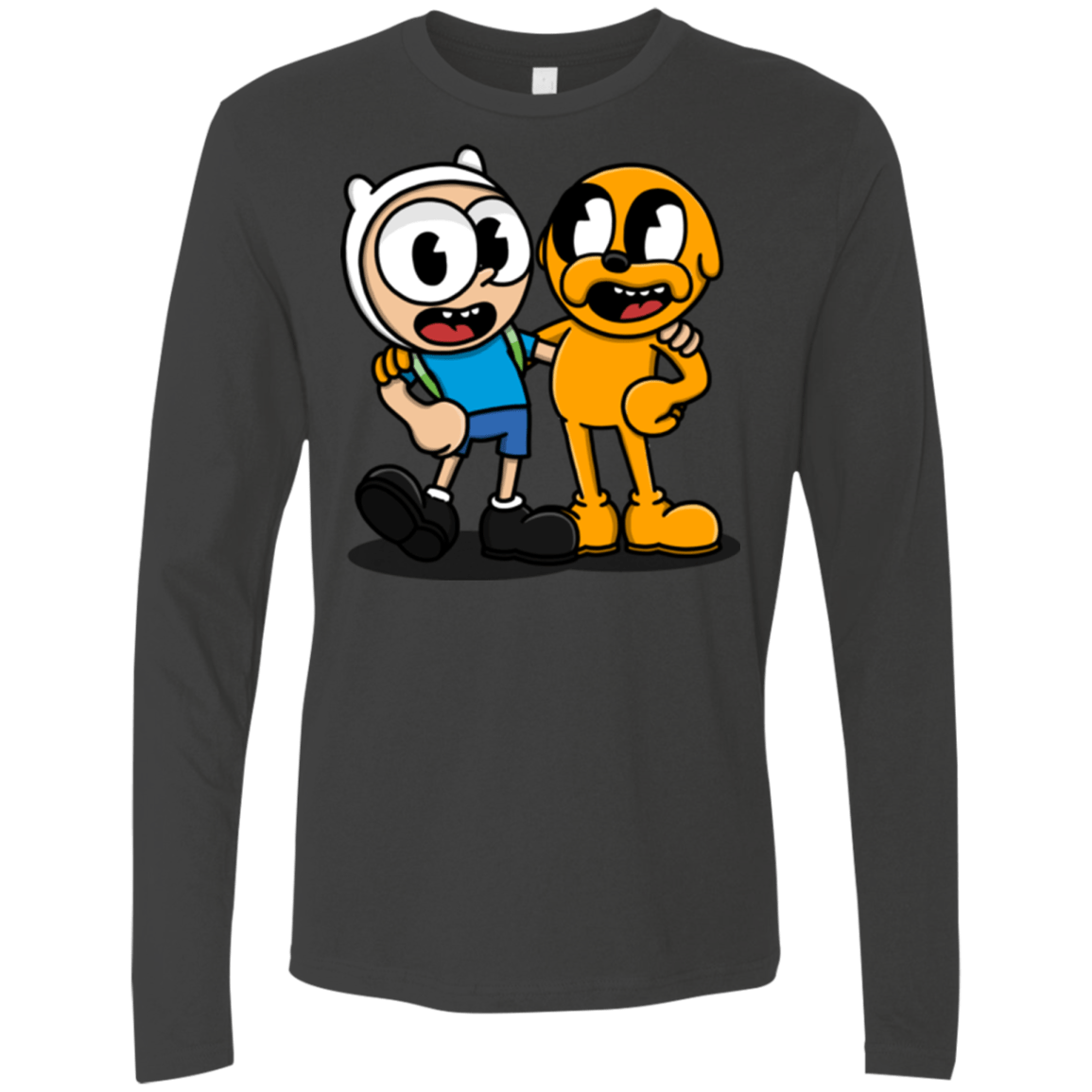 T-Shirts Heavy Metal / S Finnhead and Jakeman Men's Premium Long Sleeve