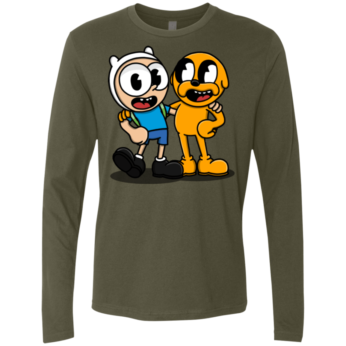 T-Shirts Military Green / S Finnhead and Jakeman Men's Premium Long Sleeve