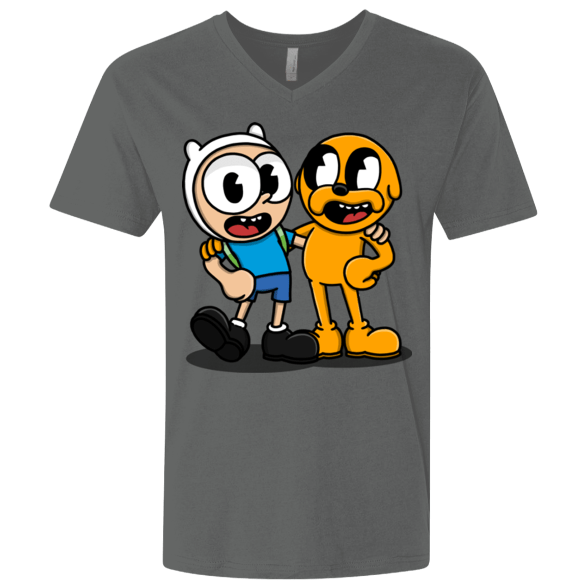 T-Shirts Heavy Metal / X-Small Finnhead and Jakeman Men's Premium V-Neck