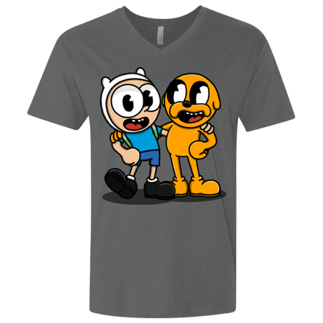 T-Shirts Heavy Metal / X-Small Finnhead and Jakeman Men's Premium V-Neck