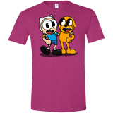 T-Shirts Antique Heliconia / S Finnhead and Jakeman Men's Semi-Fitted Softstyle