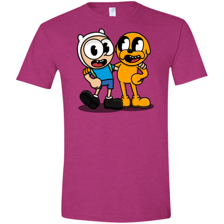 T-Shirts Antique Heliconia / S Finnhead and Jakeman Men's Semi-Fitted Softstyle