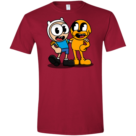 T-Shirts Cardinal Red / S Finnhead and Jakeman Men's Semi-Fitted Softstyle