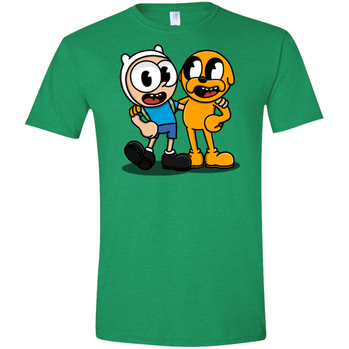 T-Shirts Heather Irish Green / S Finnhead and Jakeman Men's Semi-Fitted Softstyle