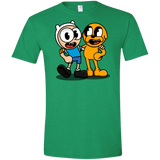 T-Shirts Heather Irish Green / S Finnhead and Jakeman Men's Semi-Fitted Softstyle