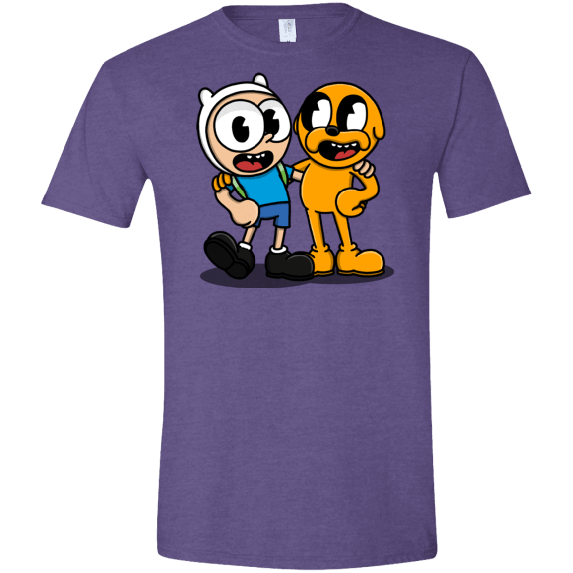 T-Shirts Heather Purple / S Finnhead and Jakeman Men's Semi-Fitted Softstyle