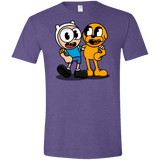 T-Shirts Heather Purple / S Finnhead and Jakeman Men's Semi-Fitted Softstyle