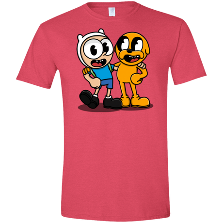 T-Shirts Heather Red / S Finnhead and Jakeman Men's Semi-Fitted Softstyle