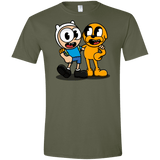 T-Shirts Military Green / S Finnhead and Jakeman Men's Semi-Fitted Softstyle
