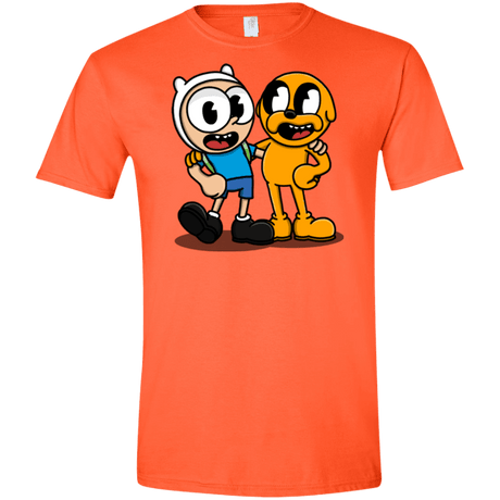 T-Shirts Orange / S Finnhead and Jakeman Men's Semi-Fitted Softstyle