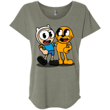 T-Shirts Venetian Grey / X-Small Finnhead and Jakeman Triblend Dolman Sleeve