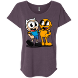 T-Shirts Vintage Purple / X-Small Finnhead and Jakeman Triblend Dolman Sleeve