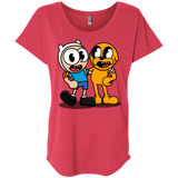 T-Shirts Vintage Red / X-Small Finnhead and Jakeman Triblend Dolman Sleeve