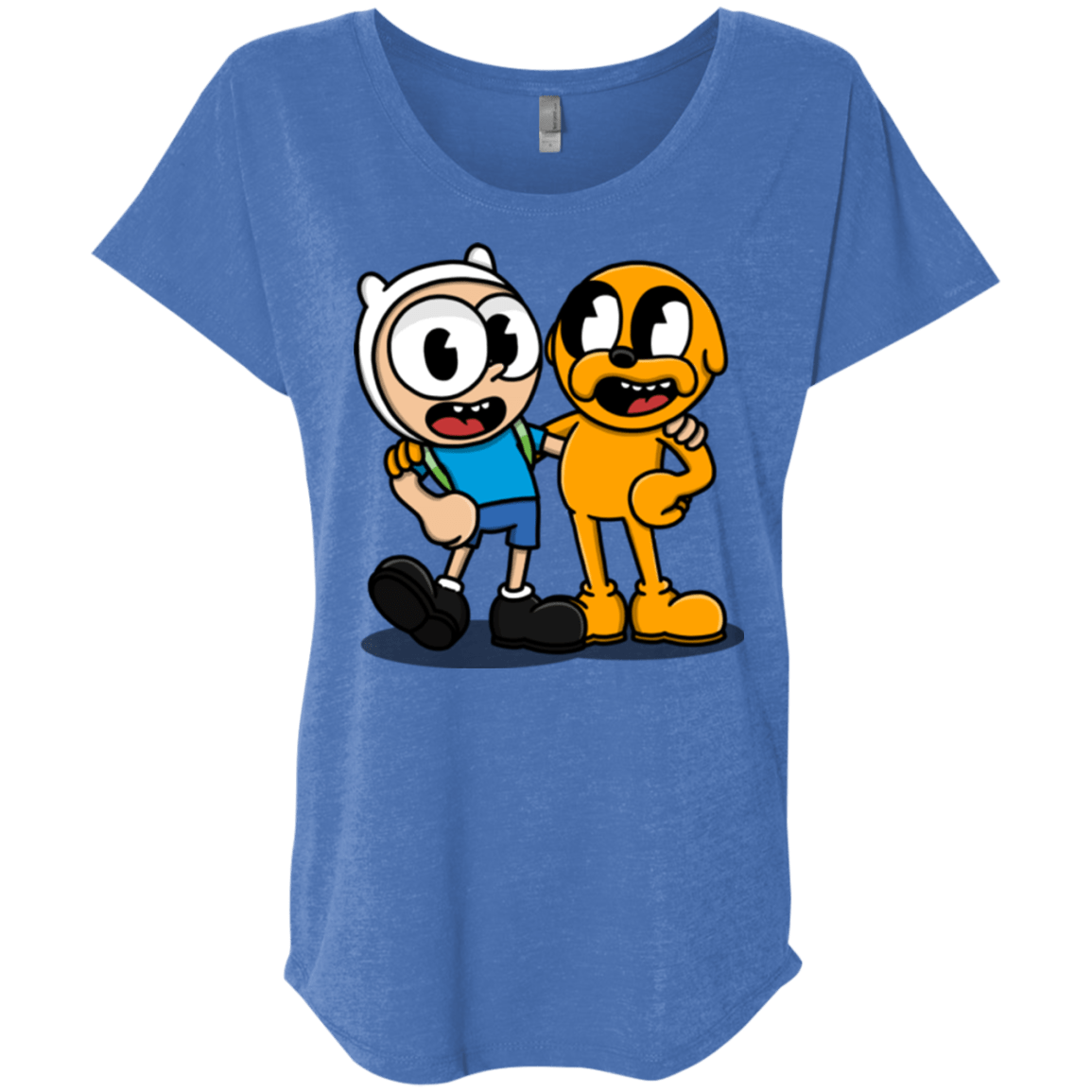 T-Shirts Vintage Royal / X-Small Finnhead and Jakeman Triblend Dolman Sleeve