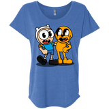 T-Shirts Vintage Royal / X-Small Finnhead and Jakeman Triblend Dolman Sleeve