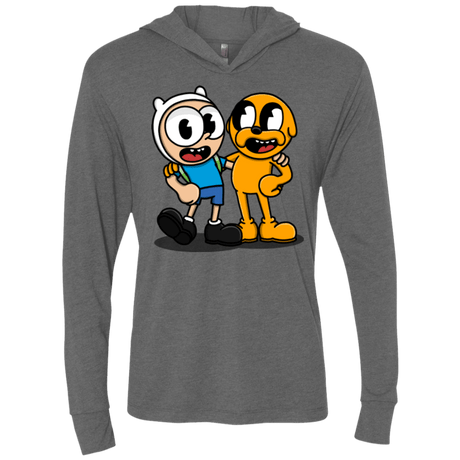 T-Shirts Premium Heather / X-Small Finnhead and Jakeman Triblend Long Sleeve Hoodie Tee