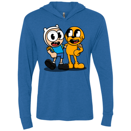 T-Shirts Vintage Royal / X-Small Finnhead and Jakeman Triblend Long Sleeve Hoodie Tee