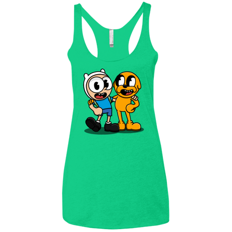 T-Shirts Envy / X-Small Finnhead and Jakeman Women's Triblend Racerback Tank