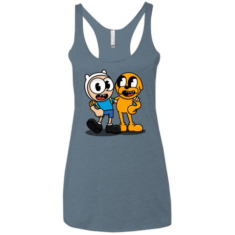 T-Shirts Indigo / X-Small Finnhead and Jakeman Women's Triblend Racerback Tank