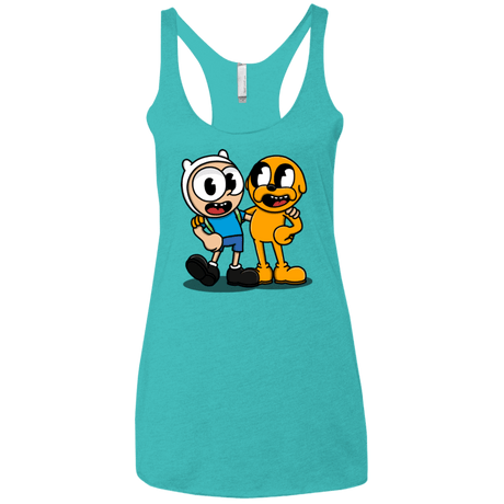 T-Shirts Tahiti Blue / X-Small Finnhead and Jakeman Women's Triblend Racerback Tank