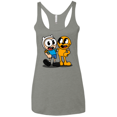 T-Shirts Venetian Grey / X-Small Finnhead and Jakeman Women's Triblend Racerback Tank