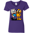 T-Shirts Purple / S Finnhead and Jakeman Women's V-Neck T-Shirt