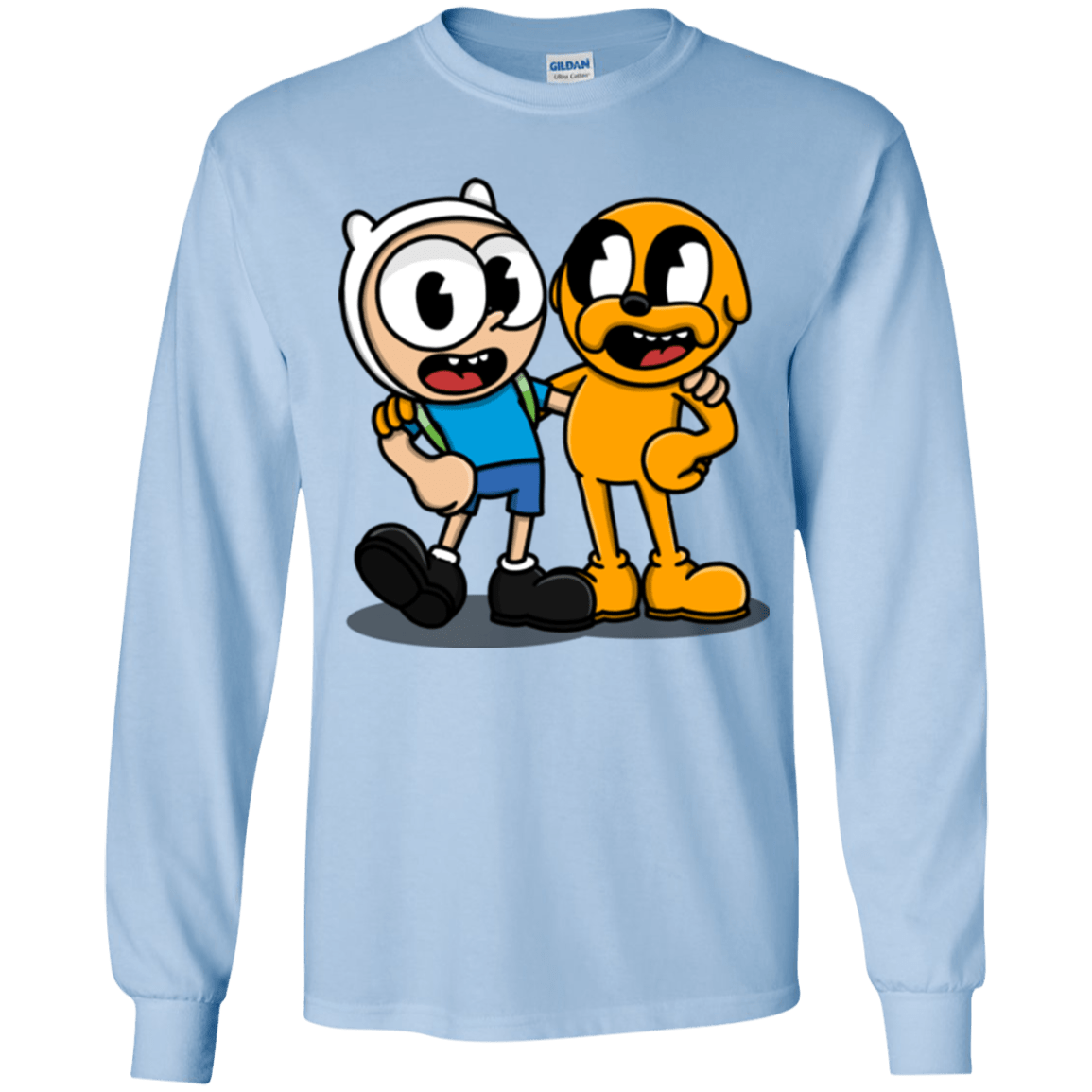 T-Shirts Light Blue / YS Finnhead and Jakeman Youth Long Sleeve T-Shirt