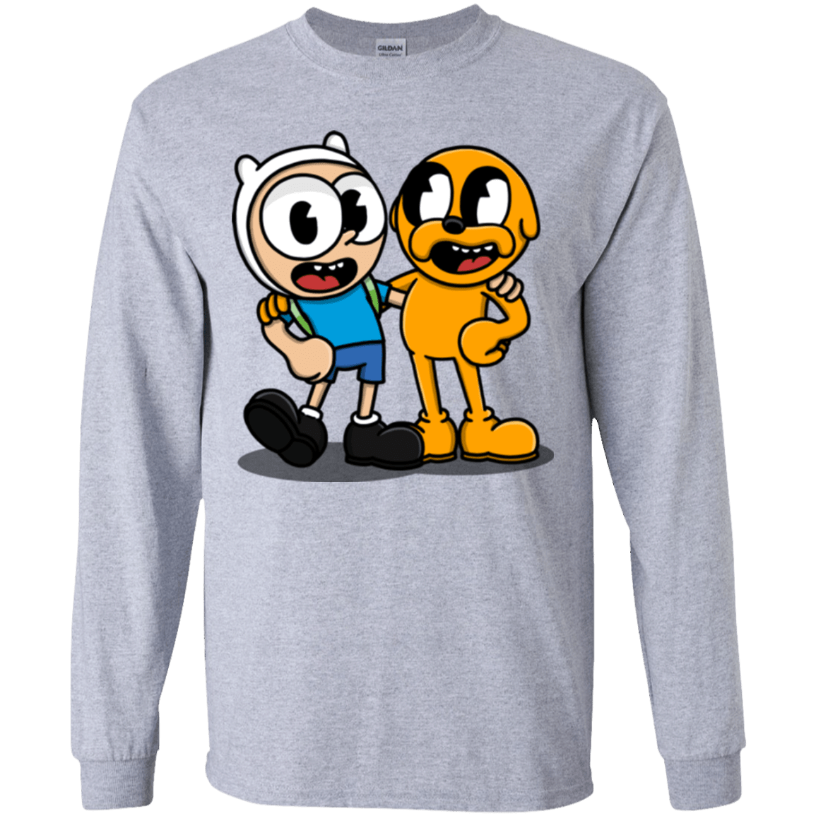 T-Shirts Sport Grey / YS Finnhead and Jakeman Youth Long Sleeve T-Shirt