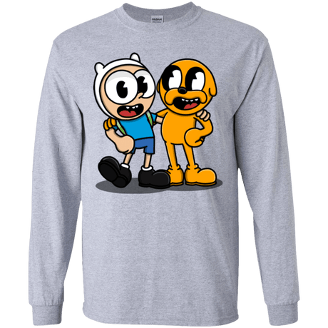 T-Shirts Sport Grey / YS Finnhead and Jakeman Youth Long Sleeve T-Shirt