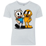 T-Shirts Heather White / YXS Finnhead and Jakeman Youth Triblend T-Shirt