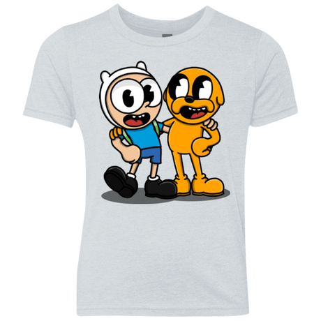 T-Shirts Heather White / YXS Finnhead and Jakeman Youth Triblend T-Shirt