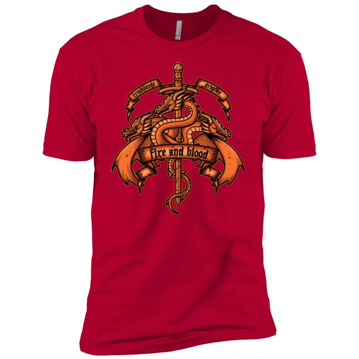 T-Shirts Red / YXS FIRE AND BLOOD Boys Premium T-Shirt