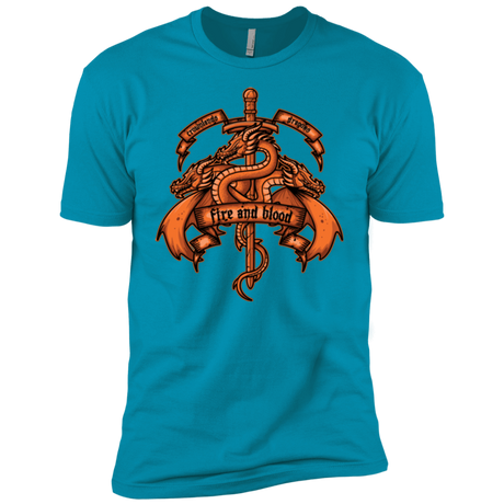 T-Shirts Turquoise / YXS FIRE AND BLOOD Boys Premium T-Shirt
