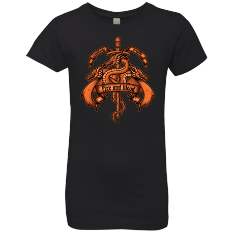 T-Shirts Black / YXS FIRE AND BLOOD Girls Premium T-Shirt
