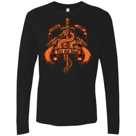 T-Shirts Black / Small FIRE AND BLOOD Men's Premium Long Sleeve