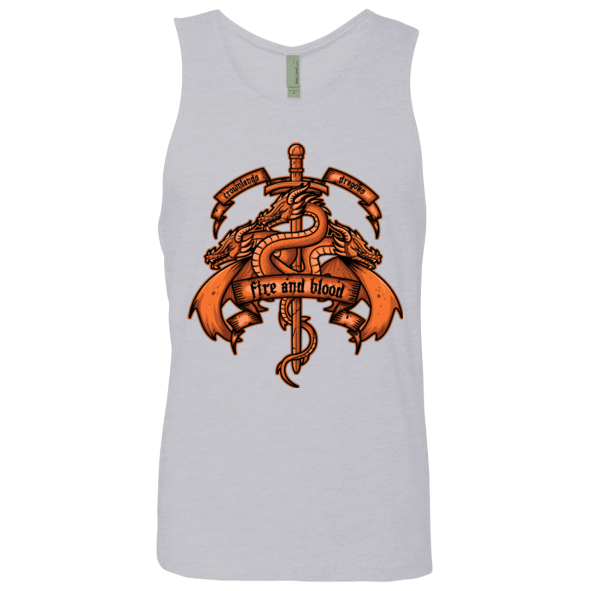 T-Shirts Heather Grey / Small FIRE AND BLOOD Men's Premium Tank Top