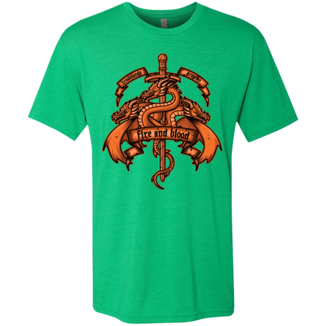 T-Shirts Envy / Small FIRE AND BLOOD Men's Triblend T-Shirt