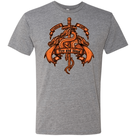 T-Shirts Premium Heather / Small FIRE AND BLOOD Men's Triblend T-Shirt