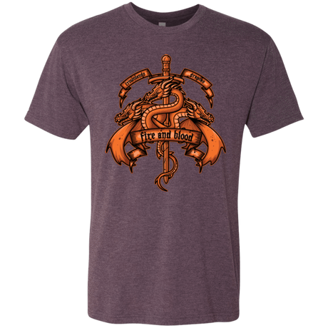 T-Shirts Vintage Purple / Small FIRE AND BLOOD Men's Triblend T-Shirt