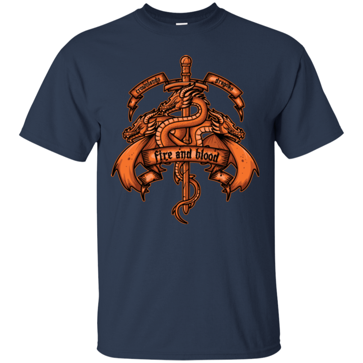 T-Shirts Navy / Small FIRE AND BLOOD T-Shirt