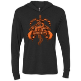 T-Shirts Vintage Black / X-Small FIRE AND BLOOD Triblend Long Sleeve Hoodie Tee