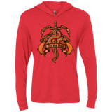 T-Shirts Vintage Red / X-Small FIRE AND BLOOD Triblend Long Sleeve Hoodie Tee