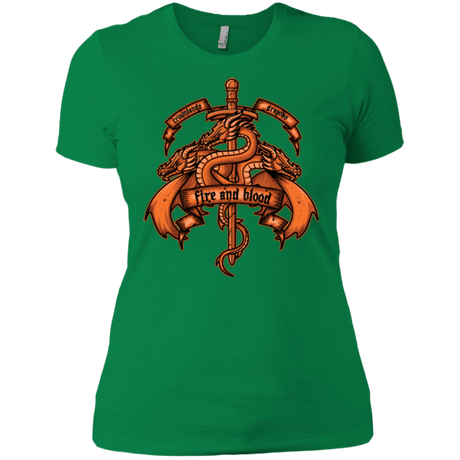 T-Shirts Kelly Green / X-Small FIRE AND BLOOD Women's Premium T-Shirt